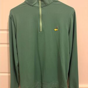 Green Quarter-Zip Pullover